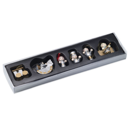 Set de 6 décorations de Noël HELSINBORG Personnalisable | BCM Goodies - 1
