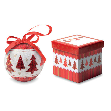 Boule de Noël et boîte. SNOWY Personnalisable | BCM Goodies - 1