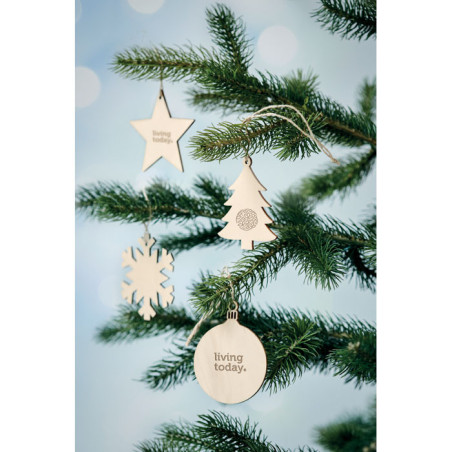 Décoration forme flocon en NEUY Personnalisable | BCM Goodies - 3