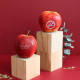 Pomme publicitaire personnalisée à l’encre alimentaire blanche – Marquage tampographie – 200g – Goodies entreprise BCM