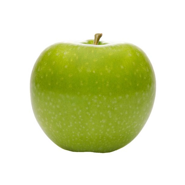 Pomme publicitaire personnalisée à l’encre alimentaire blanche – Marquage tampographie – 200g – Goodies entreprise BCM