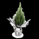 Sapin de Noël personnalisé en pot avec étiquette – Cadeau d’entreprise original pour les fêtes