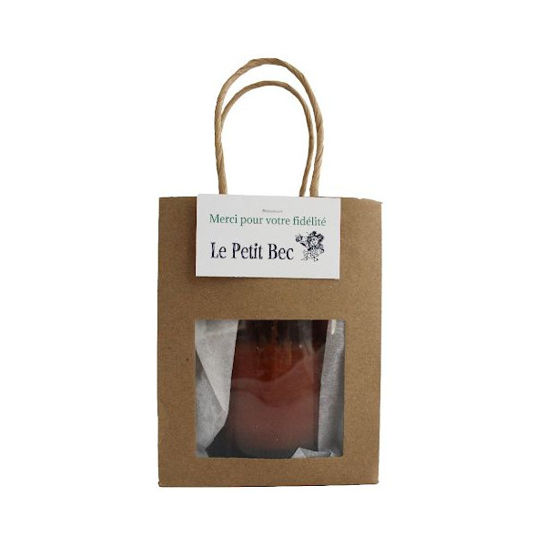Bougie personnalisée avec sac kraft - Cadeau d’entreprise élégant pour événements et accueil collaborateurs | BCM Goodies