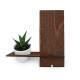 Support téléphone en bois de pin avec plante personnalisable – Objet publicitaire entreprise | BCM Goodies