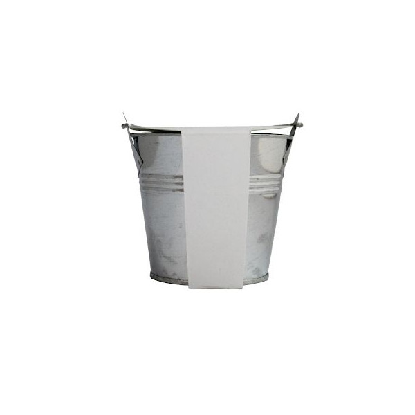 Kit de plantation personnalisable en pot zinc Ø7 cm – Objet publicitaire durable pour communication d’entreprise – Marquage tech