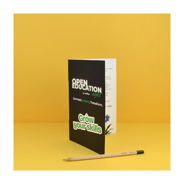 Crayon à graines personnalisable avec carte prestige – Crayon écologique en bois de tilleul avec capsule de graines – BCM Goodie