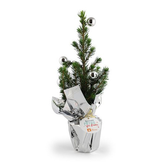 Sapin de Noël avec décoration personnalisée – Cadeau d’entreprise festif BCM Goodies