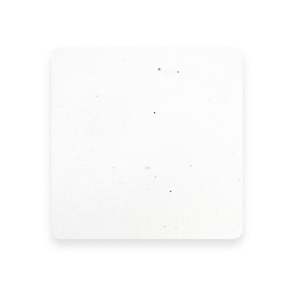 Sous bock papier graines personnalisable 93x93mm à planter – Objet publicitaire écologique pour communication B2B