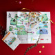 Plan touristique papier graines personnalisé – Support publicitaire écologique assemblé en Anjou pour communication responsable 