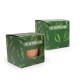 Cube plantation standard Ø7cm personnalisable – Kit de graines aromatiques pour communication d’entreprise – Marquage sur boîte 