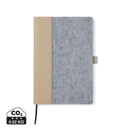VINGA Carnet en feutre recyclé GRS Albon Personnalisable | BCM Goodies - 1