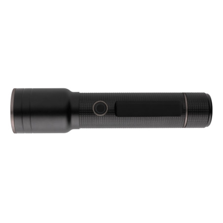 Torche robuste rechargeable par USB en aluminium recyclé RCS Personnalisable | BCM Goodies - 1
