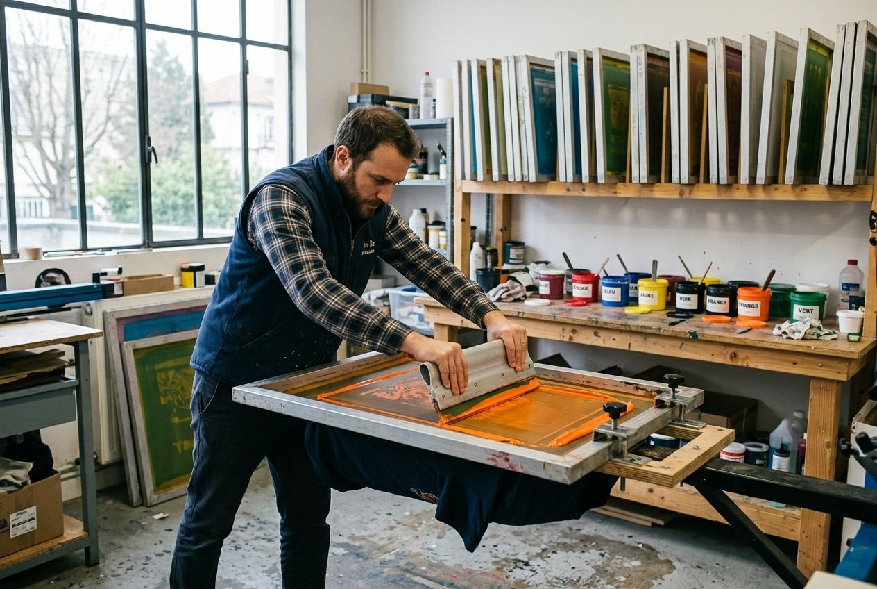 Atelier de sérigraphie textile