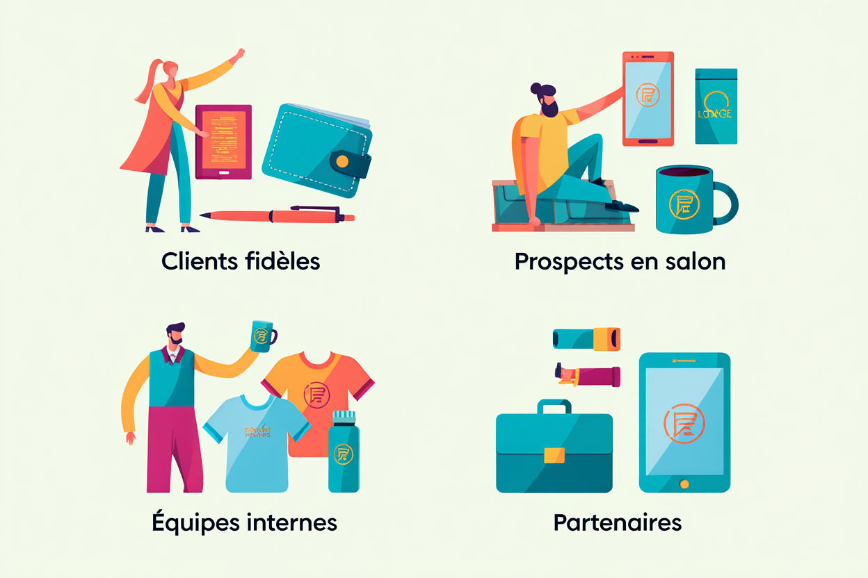 Catégories de goodies par objectif marketing