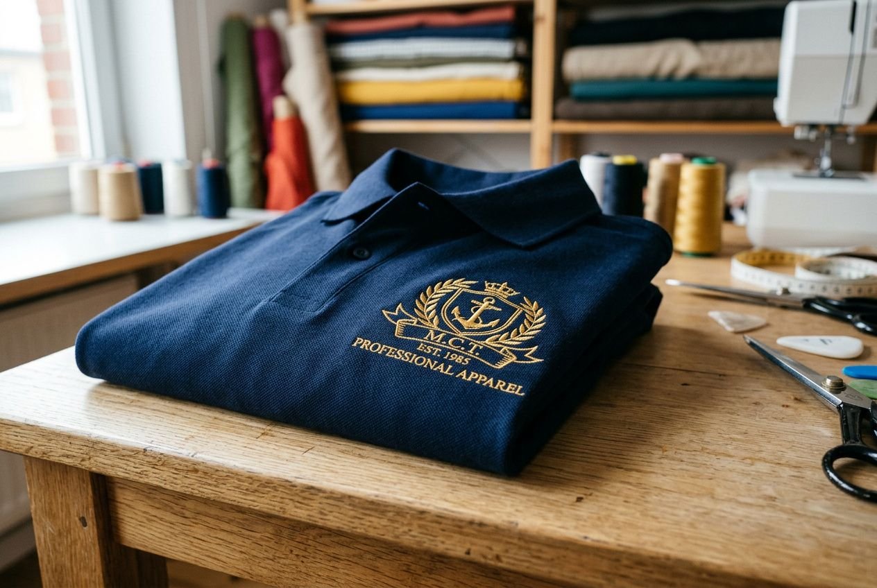 Polo avec broderie professionnelle