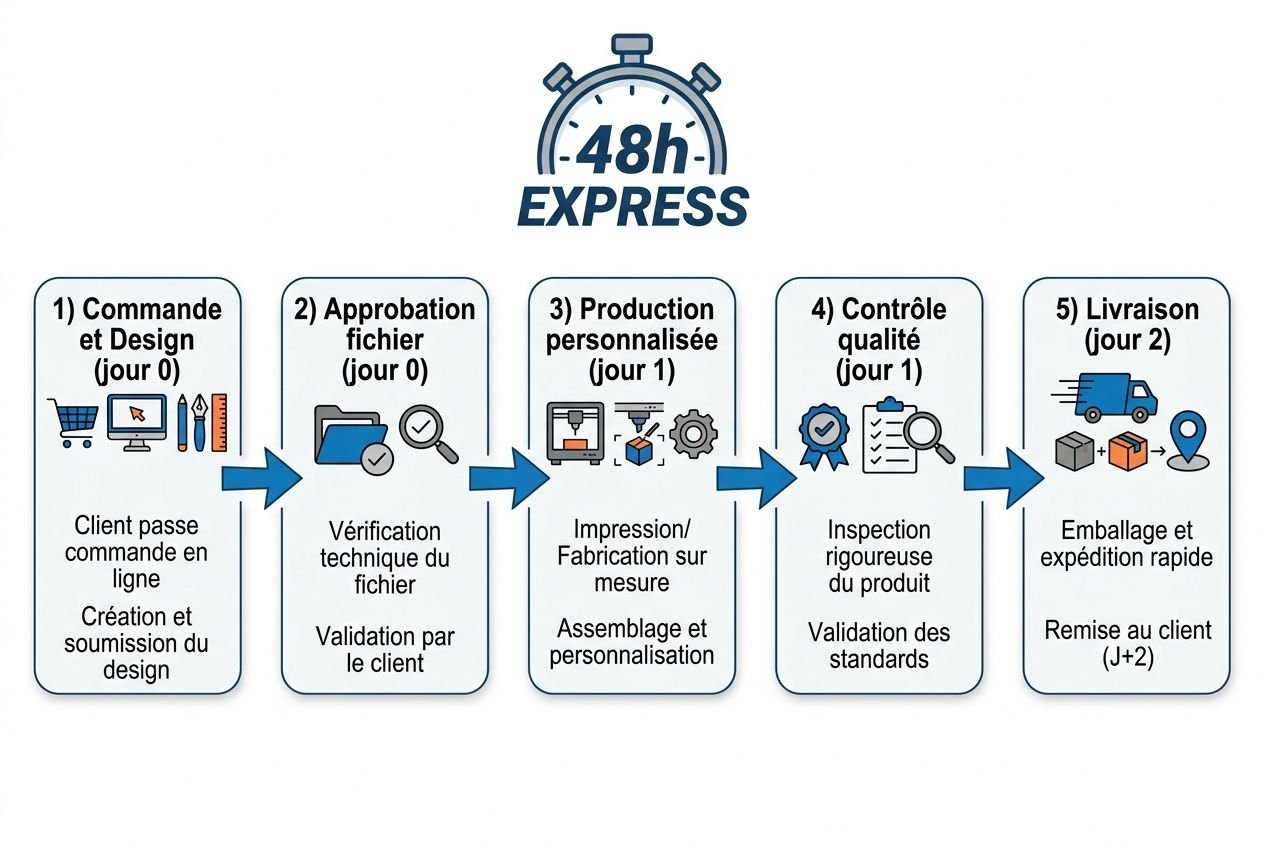 Processus de livraison High Tech EXPRESS 48h